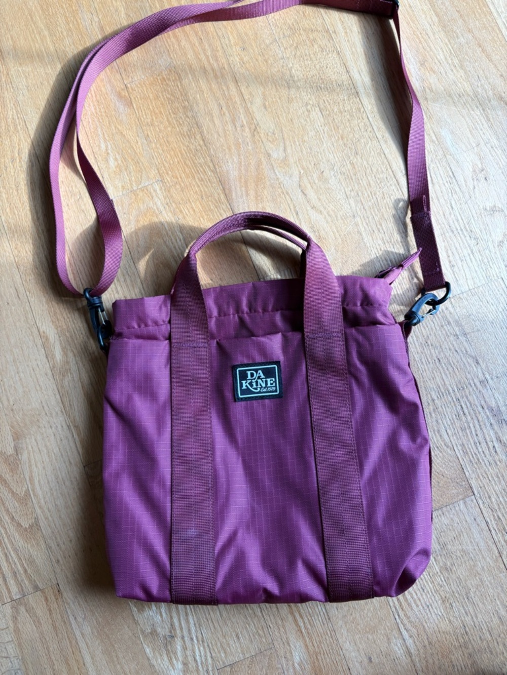 Dakine Plum Crossbody Tote Bag with Adjustable Strap